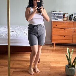 Cotton On Black and White Denim Shorts